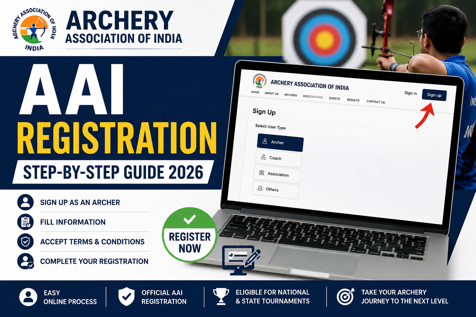 How to Register with Archery Association of India (AAI) – Complete Step-by-Step Guide