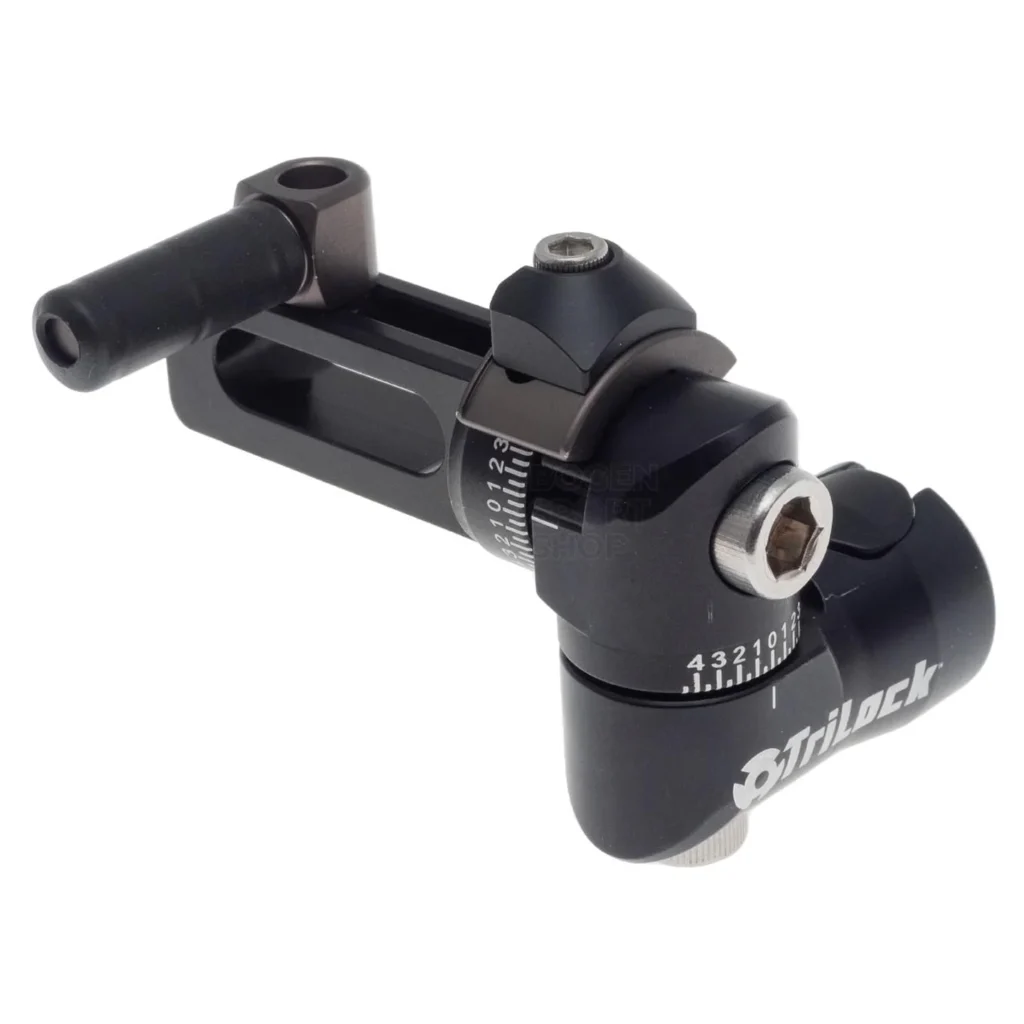 AXCEL TriLock Adjustable Offset Mount for Compound Bow Stabilizer