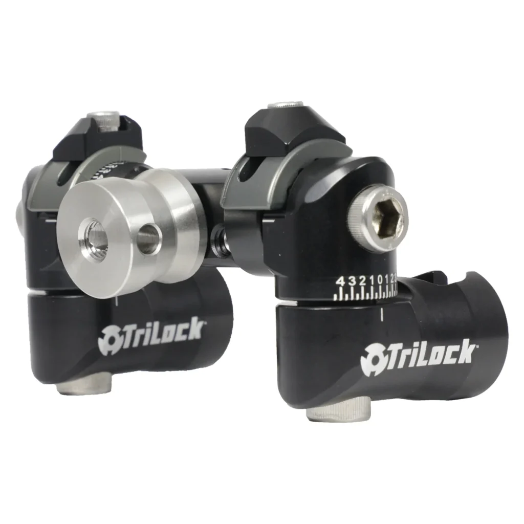 AXCEL TriLock Adjustable V-Bar Mount for Recurve and Compound Archery