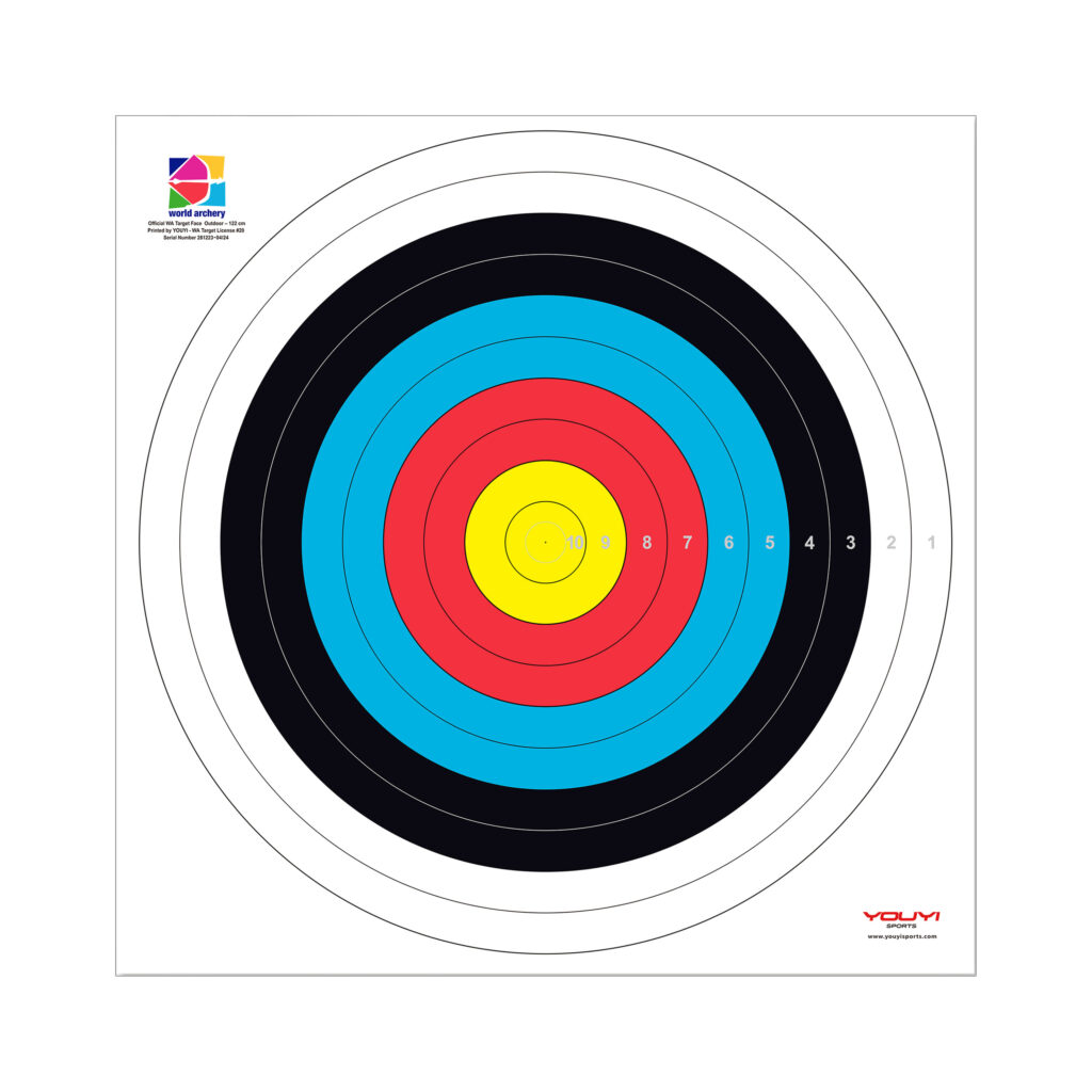 YOUYI 80cm 10-ring WA licensed waterproof target face