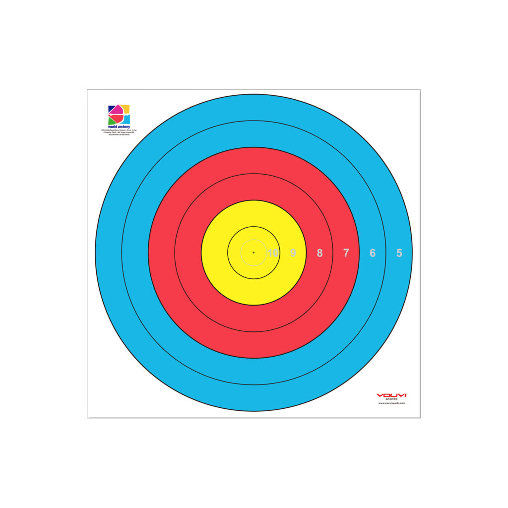 YOUYI 80cm 6-ring WA licensed waterproof target face