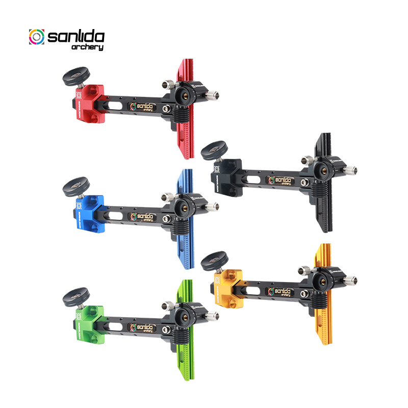 Sanlida X9 compound bow sight with 6-inch extension bar